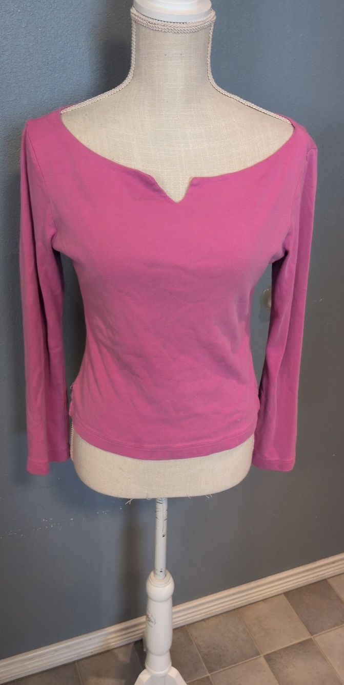Victoria's Secret Moda International Cropped 100% Cotton Top Balletcore Coquette